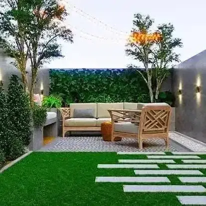 تصميم ديكورات حدائق منزلية صغيرة وبسيطة