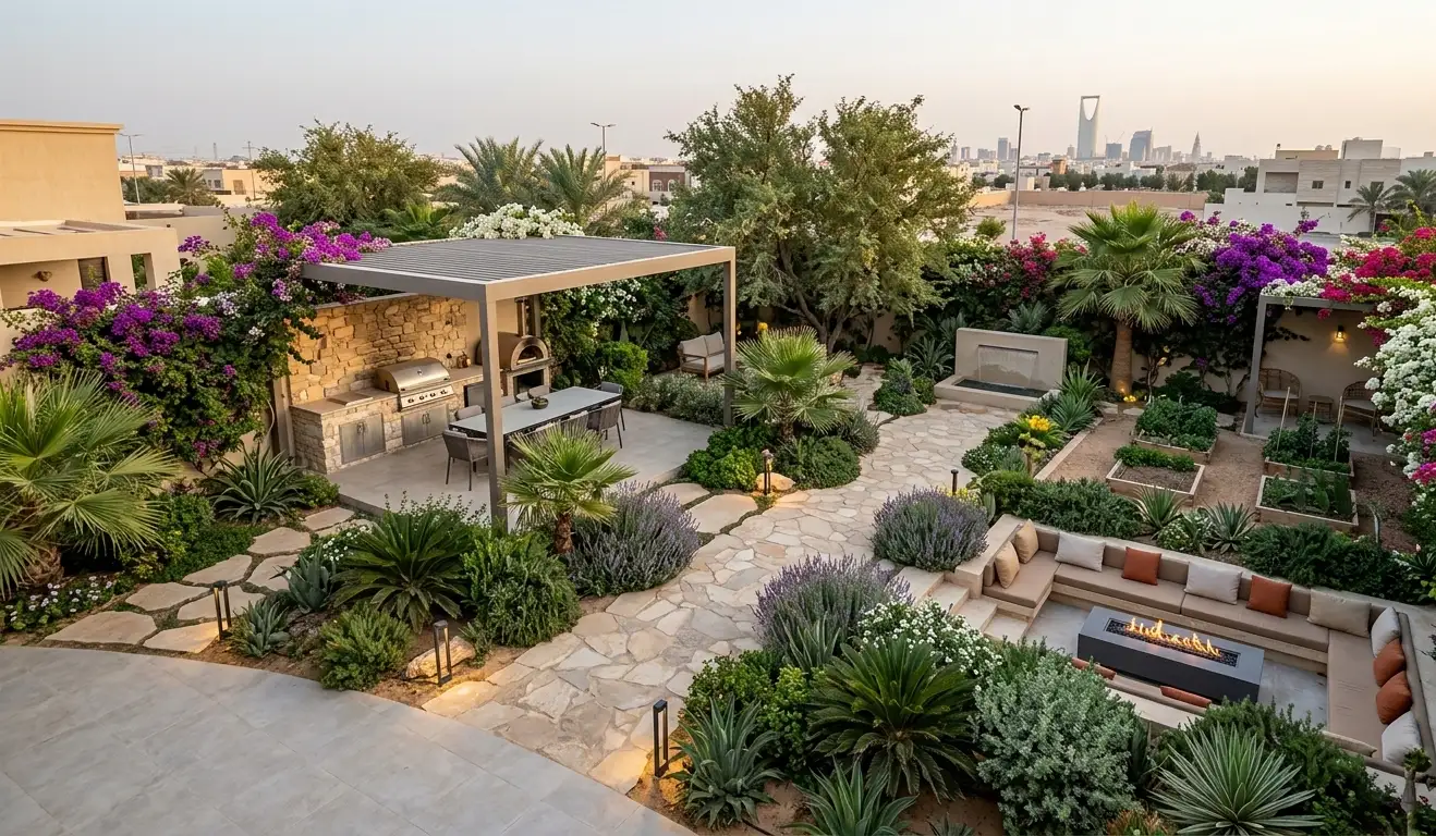 افكار تصميم حدائق