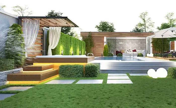 تصميم حديقة منزل بأقل التكاليف