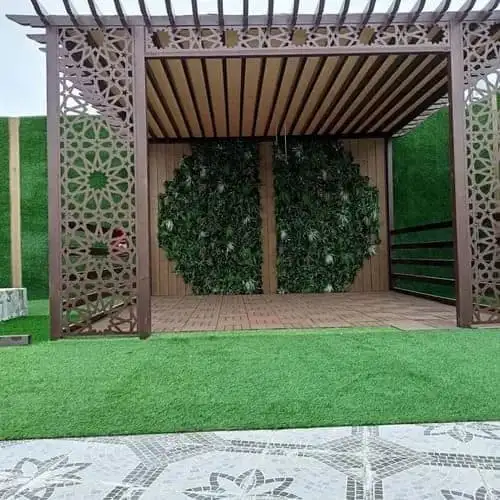 تصميم حديقة منزل كبيرة