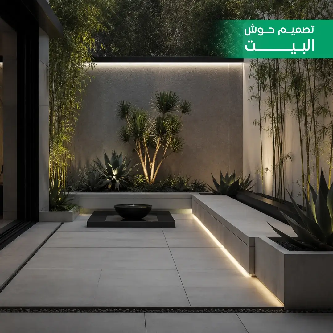 تصميم حوش المنزل من الخارج