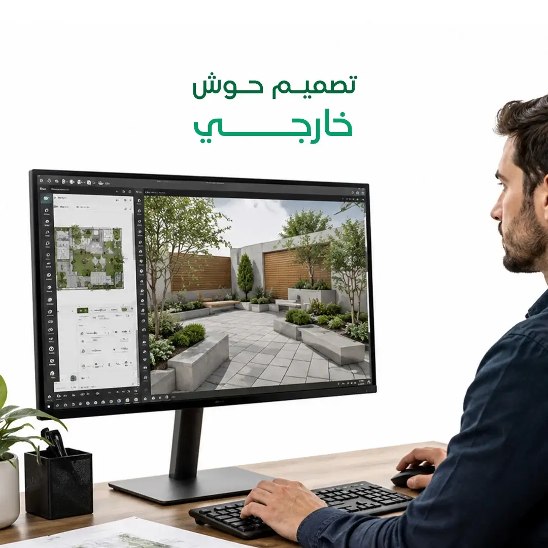 تصميم حوش خارجي